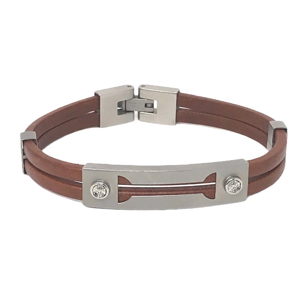 Morellato Brown Leather Bracelet